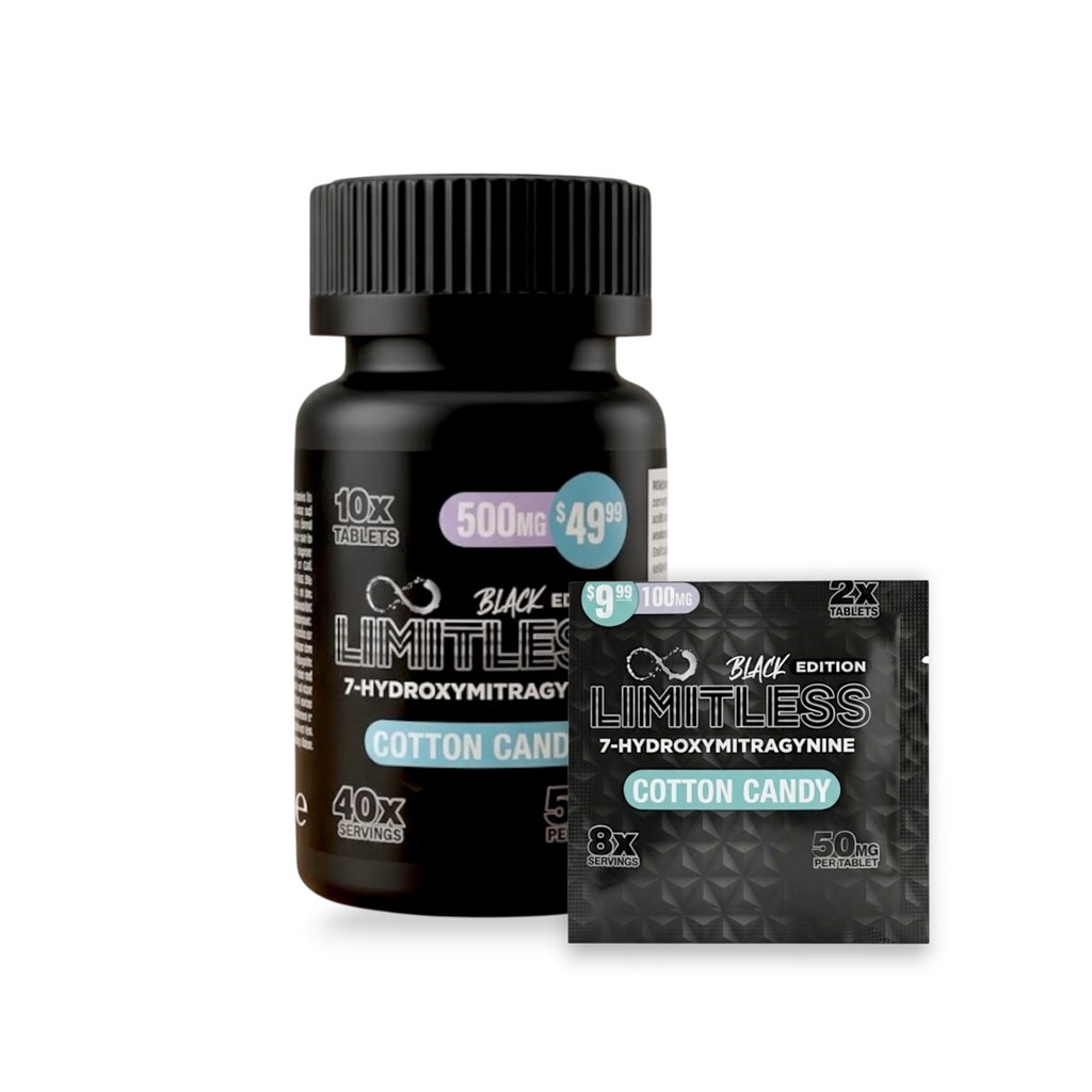 Limitless Black Edition 7OH Chewables — Cotton Candy 50mg