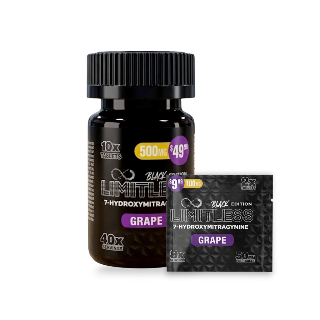 Limitless Black Edition 7OH Chewables — Grape 50mg