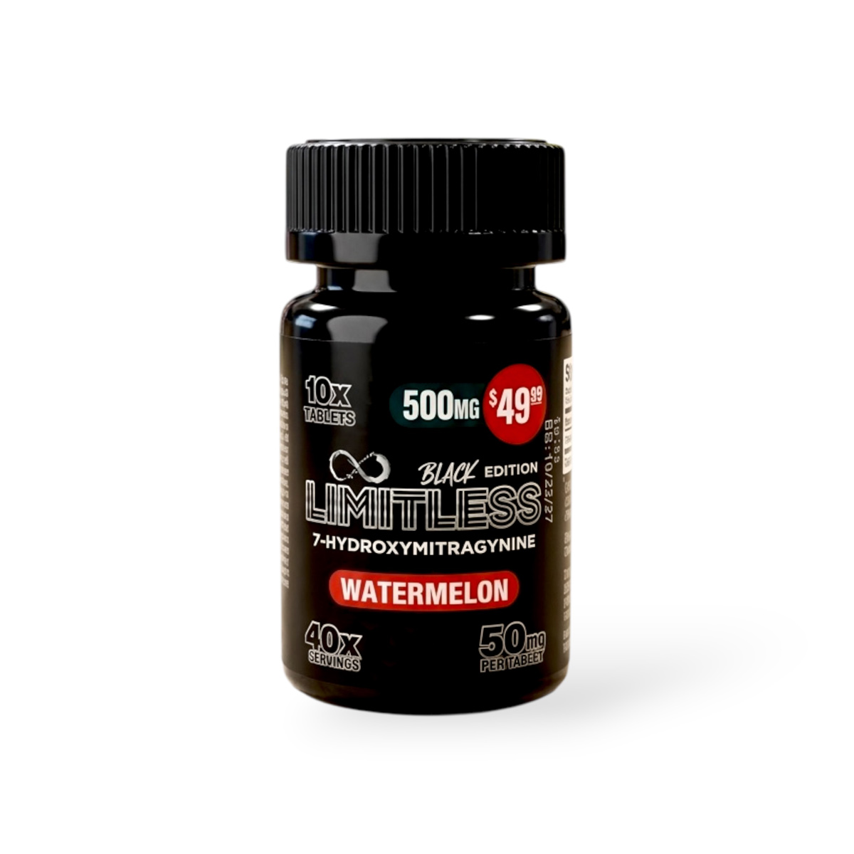 Limitless Black Edition 7OH Chewables — Watermelon 50mg