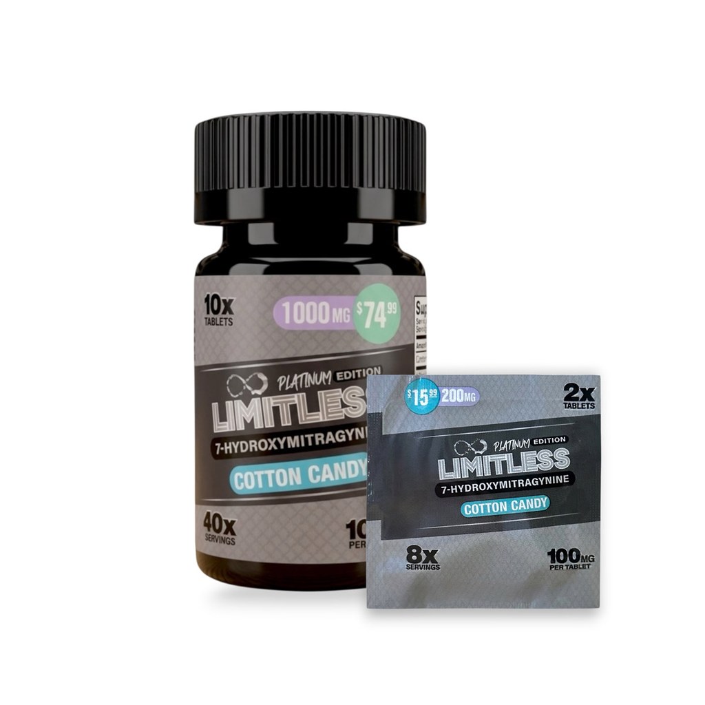 Limitless Platinum 7OH Tablets — Cotton Candy 100mg