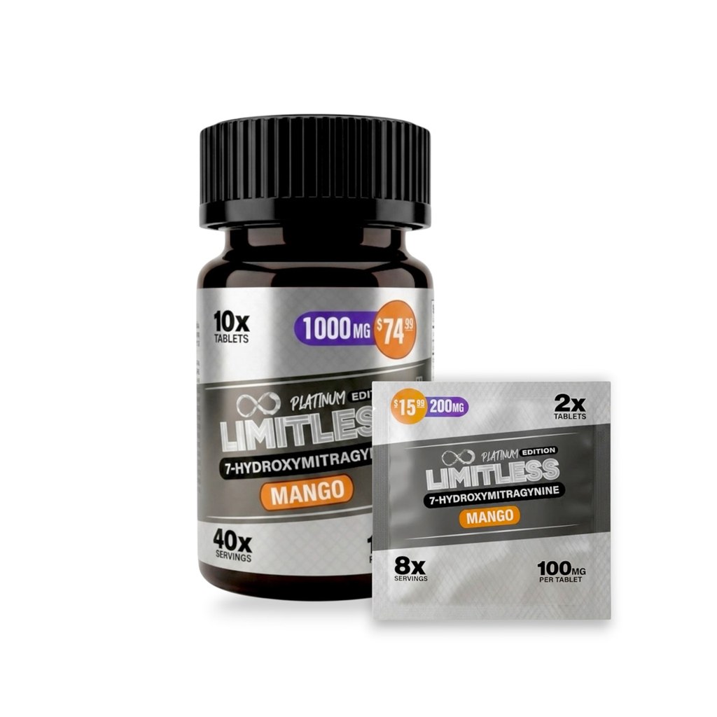 Limitless Platinum 7OH Tablets — Mango 100mg