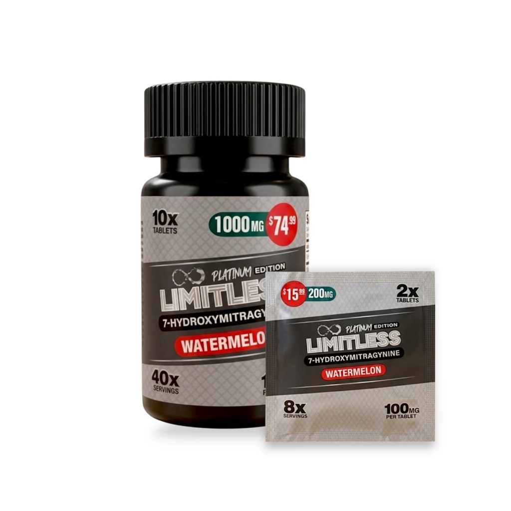 Limitless Platinum 7OH Tablets — Watermelon 100mg